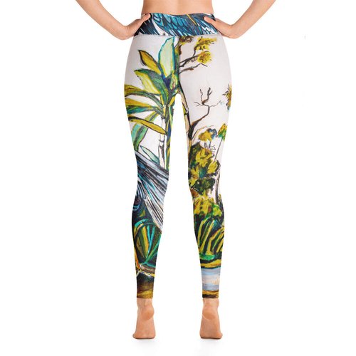 Blue Heron (Dark) Yoga Leggings