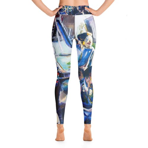 Vintage Kids on Play Ground Yoga Leggings