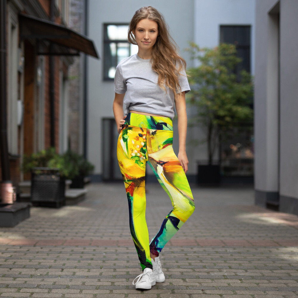 Bosco Sunflower Yoga Leggings