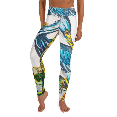 Blue Heron Yoga Leggings