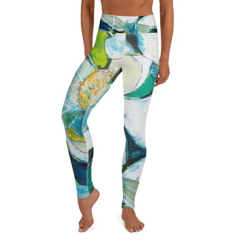 Tropical Magnolia Yoga Leggings