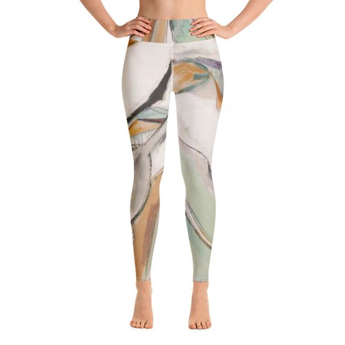 Magnolia Pattern Crossover leggings with pockets – J Caroline Youngblood  Fine Art Products