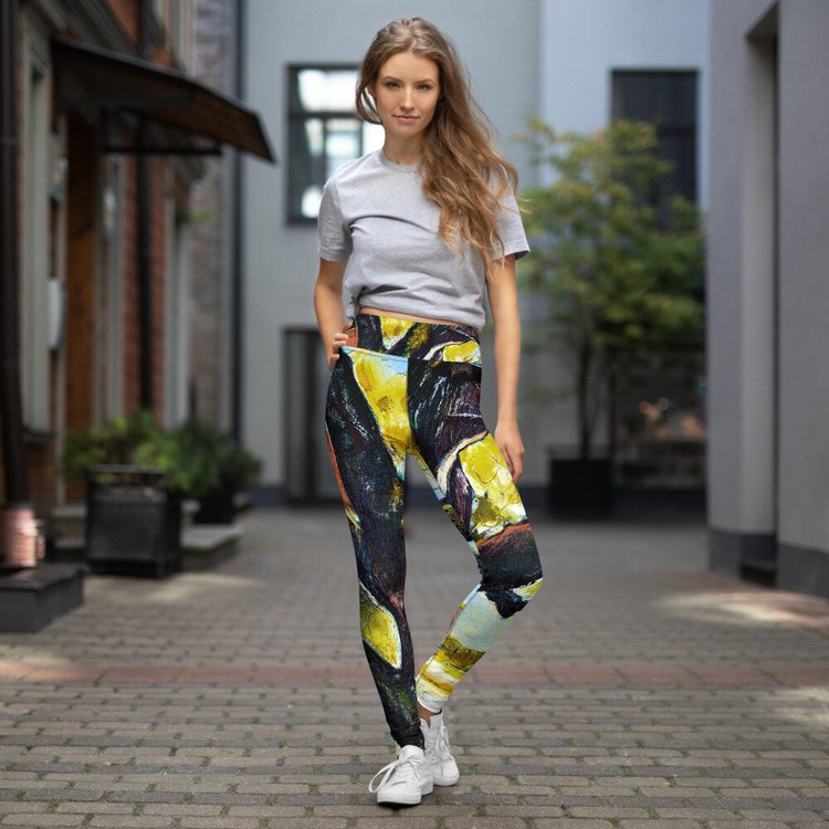 Square Tree of Life Yoga Leggings