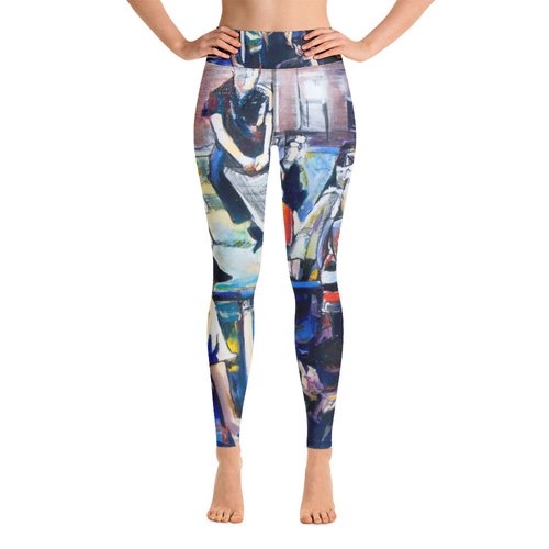 Vintage Kids on Play Ground Yoga Leggings