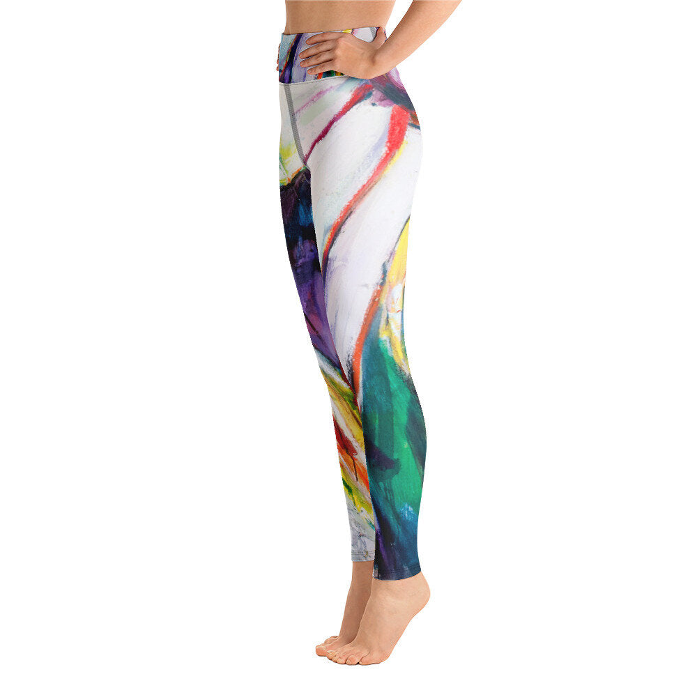 Zinnias III Yoga Leggings