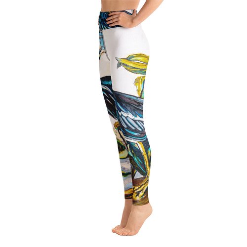 Blue Heron (Dark) Yoga Leggings