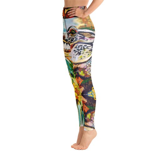 Groovy Gator Patten Yoga Leggings