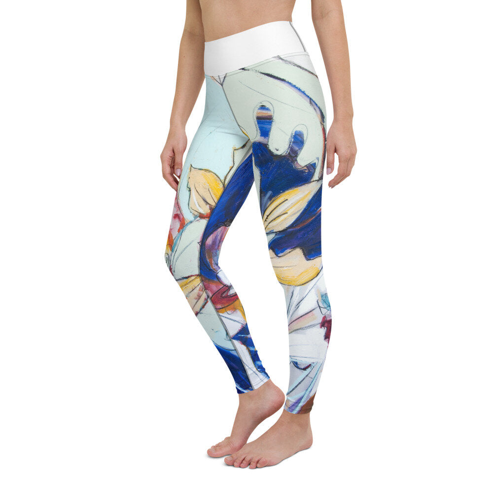 Tobacco Leaf Yoga Leggings