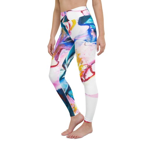 Pink Camillia Yoga Leggings