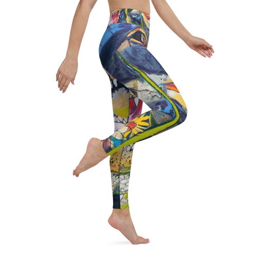 Gator in Wildflowers Yoga Leggings