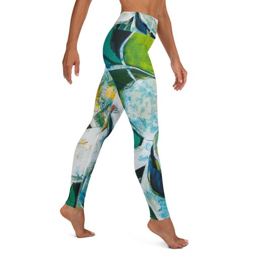 Tropical Magnolia Yoga Leggings