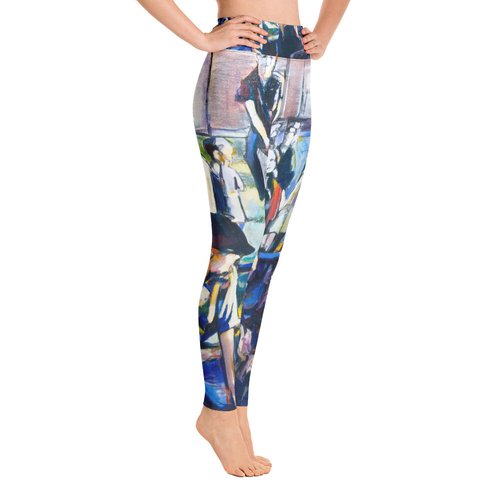 Vintage Kids on Play Ground Yoga Leggings