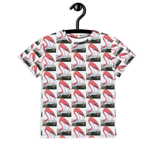 Pink Flamingo Youth crew neck t-shirt