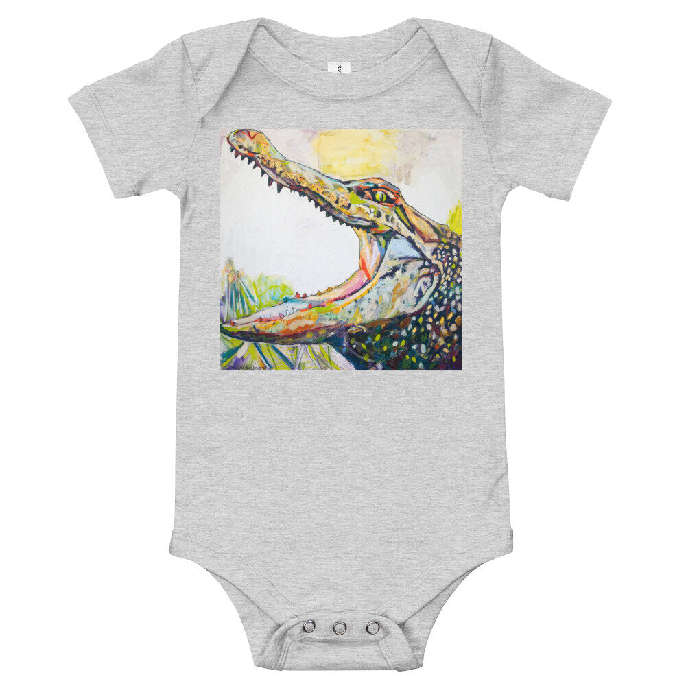 Big Mouth Gator Baby short sleeve one piece