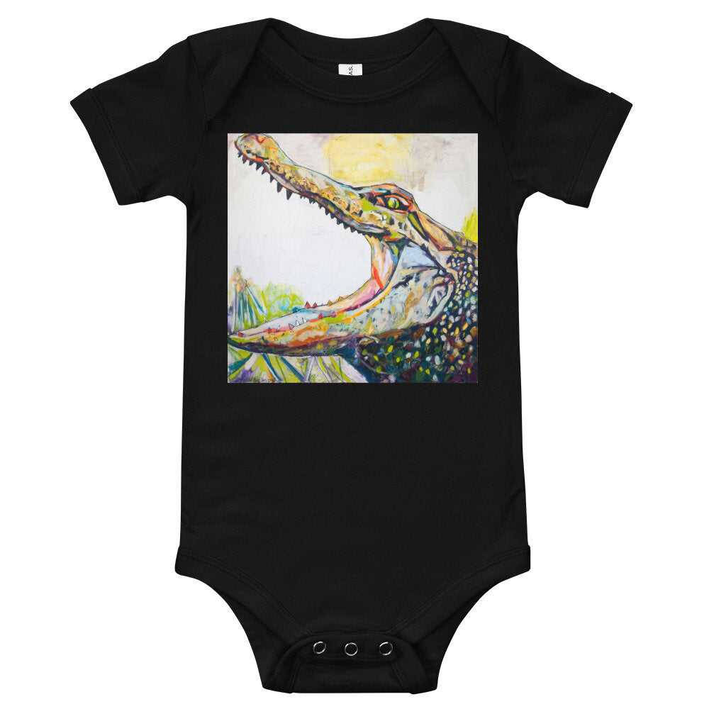 Big Mouth Gator Baby short sleeve one piece