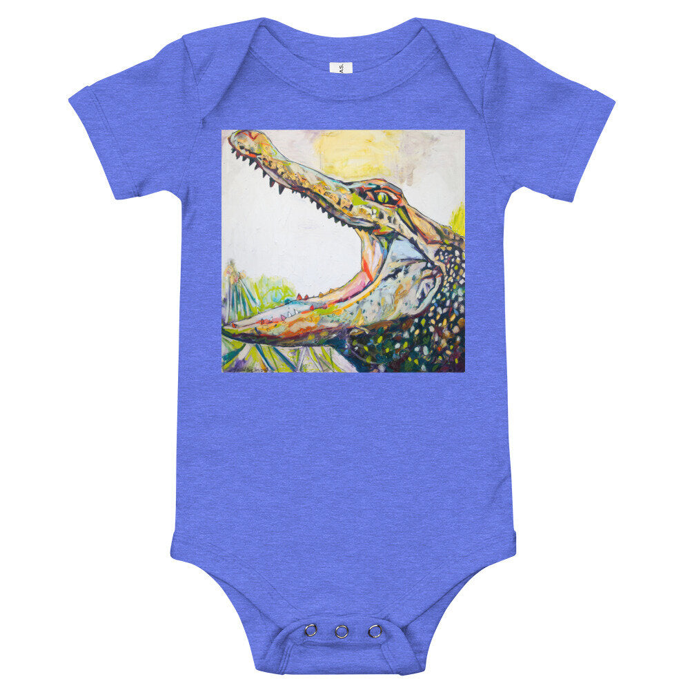 Big Mouth Gator Baby short sleeve one piece