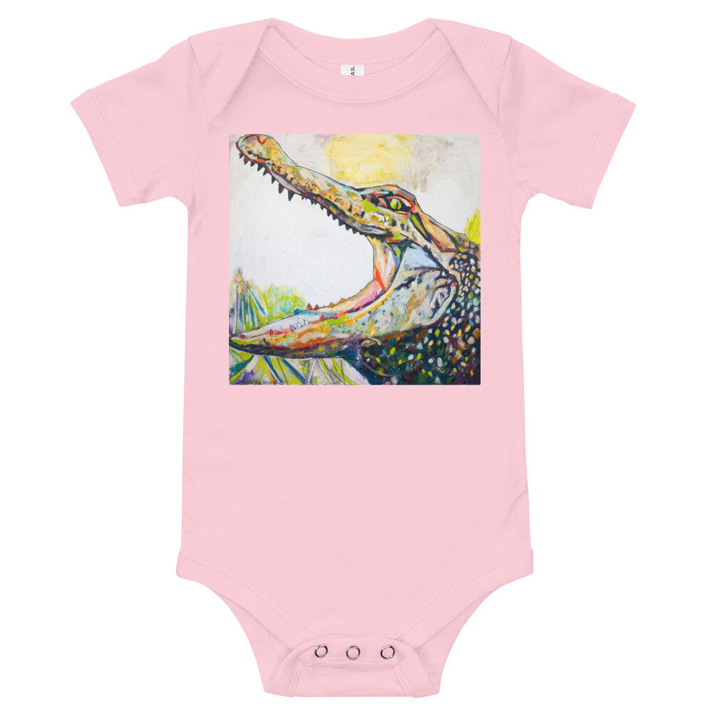 Big Mouth Gator Baby short sleeve one piece