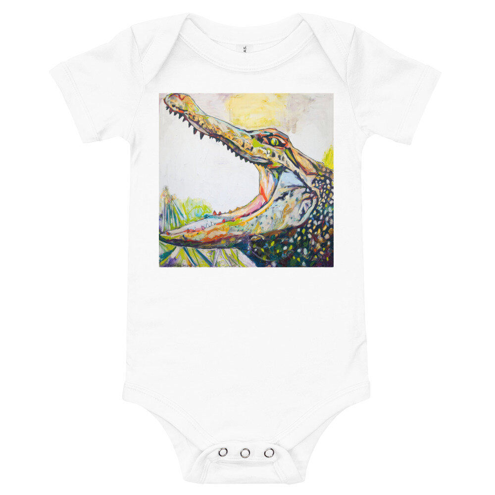 Big Mouth Gator Baby short sleeve one piece