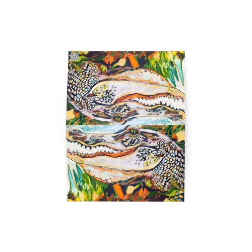 Groovy Gator Greeting card