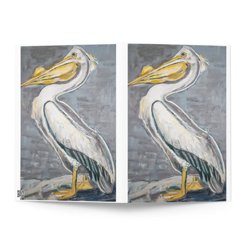 White Pelican Greeting card