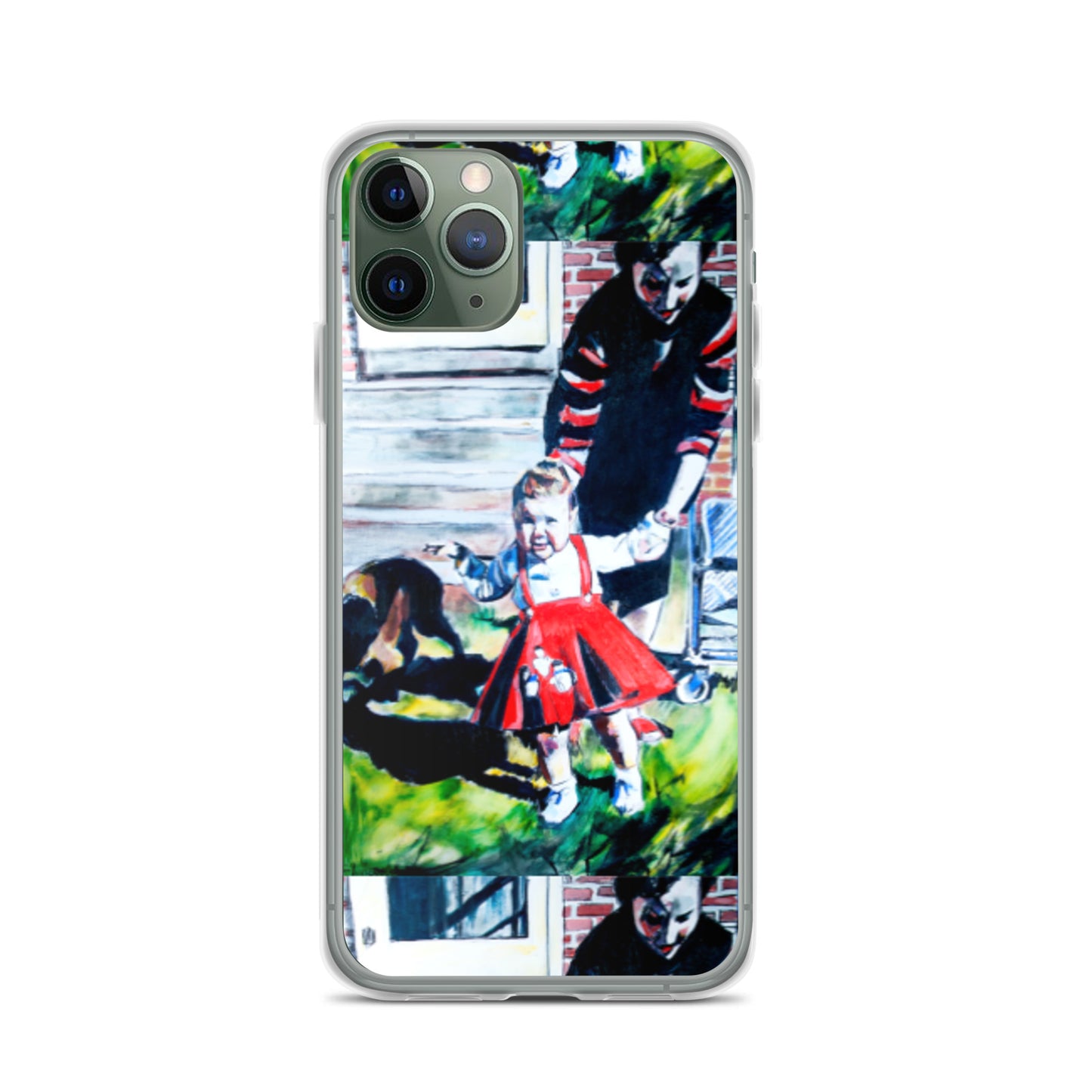 Mother with Daughter in Red Dress iPhone Case