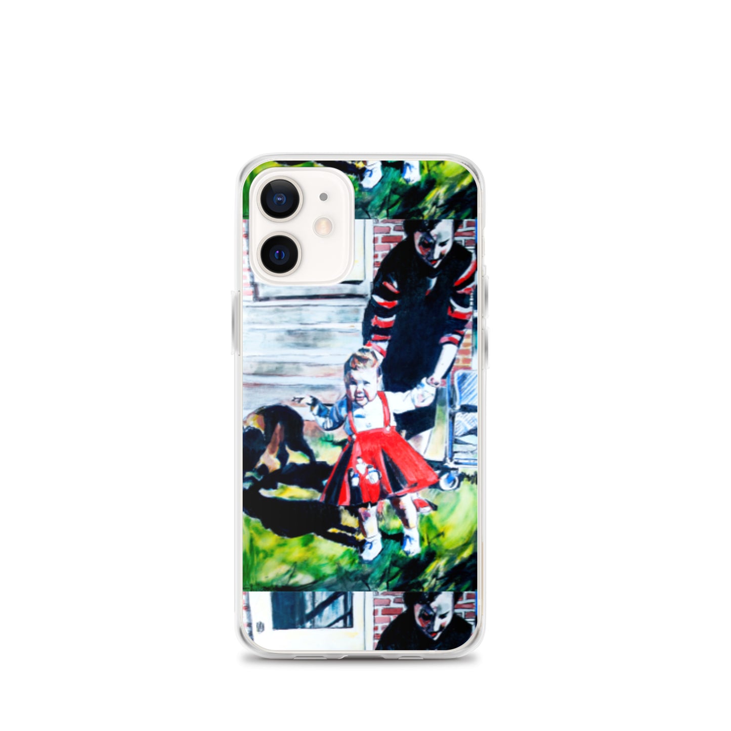 Mother with Daughter in Red Dress iPhone Case