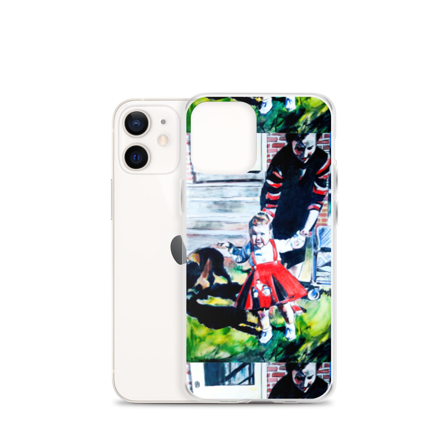 Mother with Daughter in Red Dress iPhone Case
