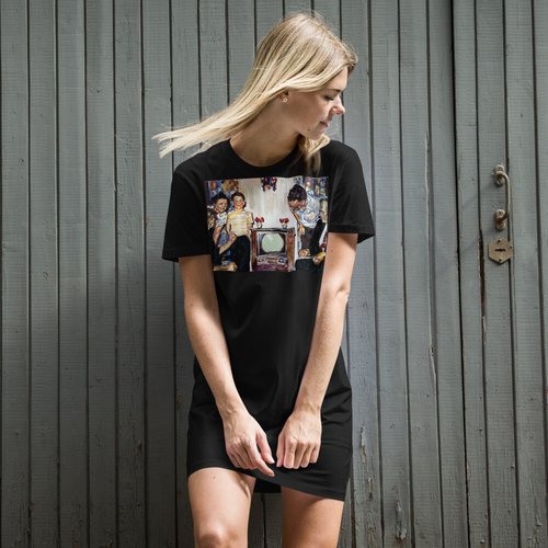 Vintage Television Organic cotton t-shirt dress