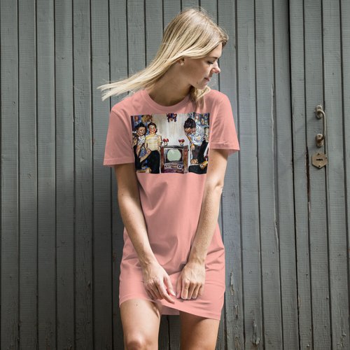 Vintage Television Organic cotton t-shirt dress