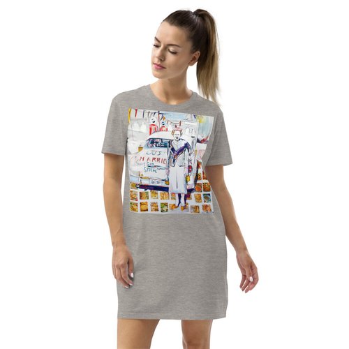 Vintage Newlywed Organic cotton t-shirt dress