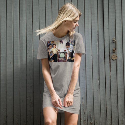 Vintage Television Organic cotton t-shirt dress