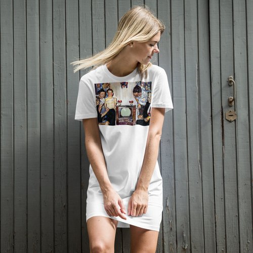 Vintage Television Organic cotton t-shirt dress