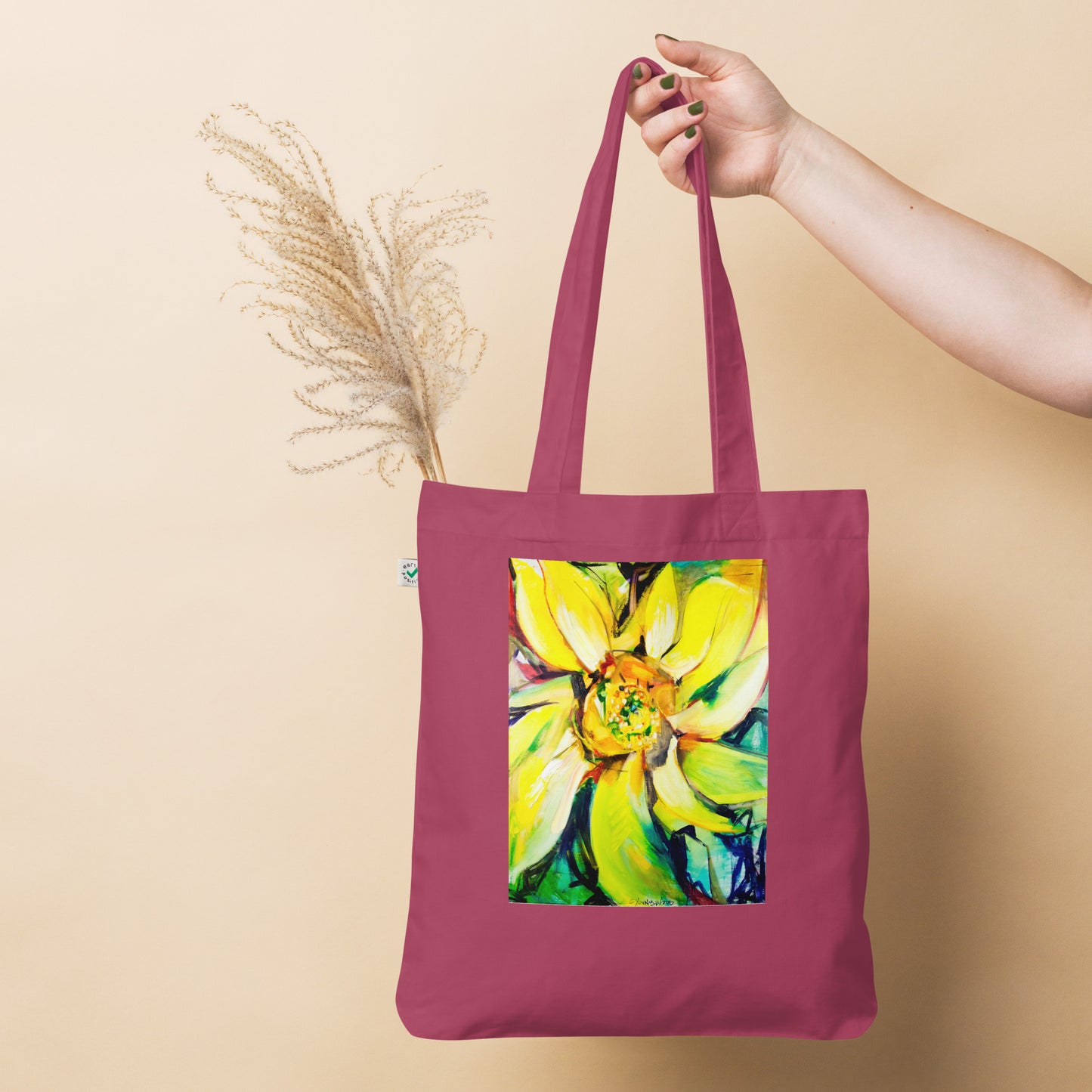 Bosco Sunflower Organic fashion tote bag