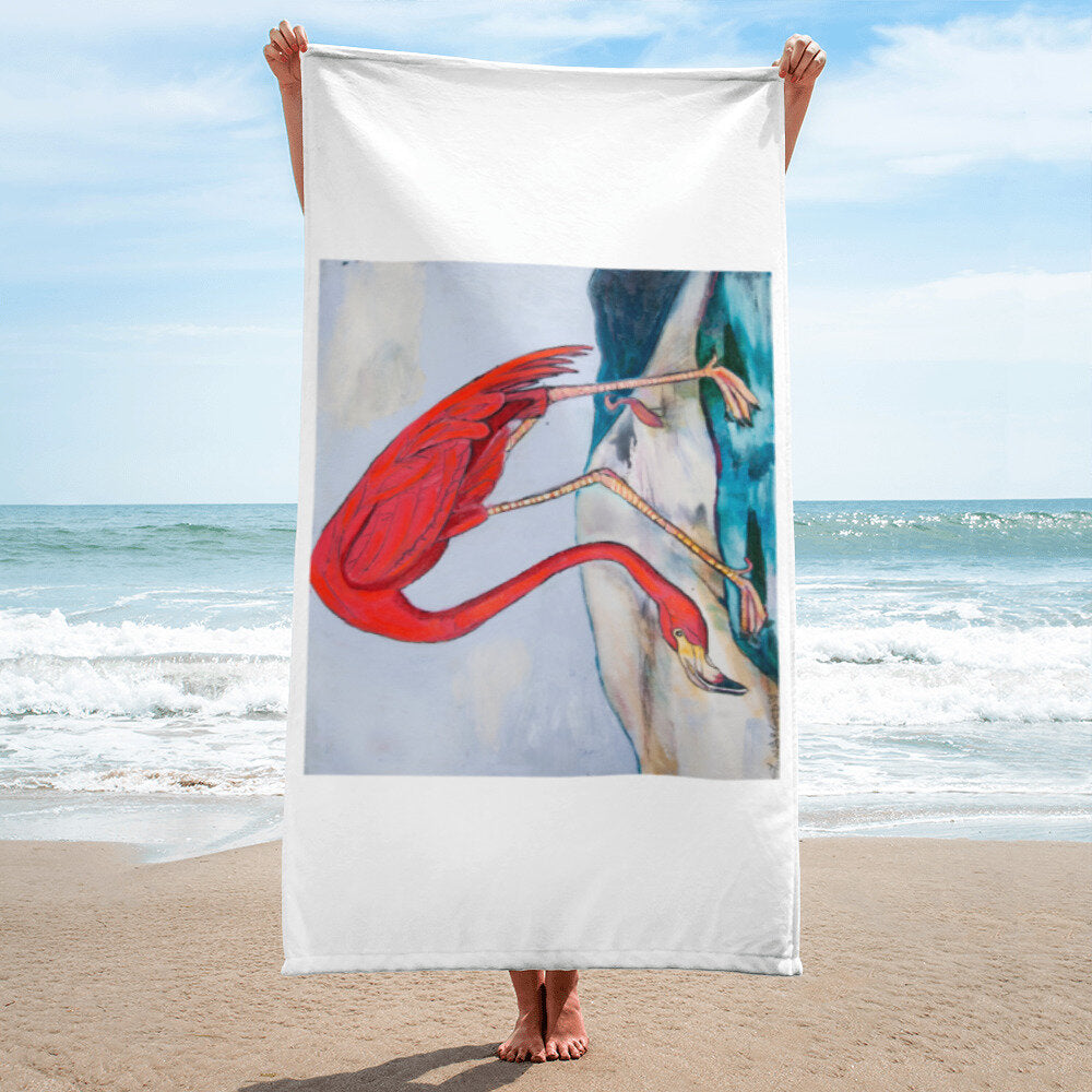 Flamingo Oasis Towel