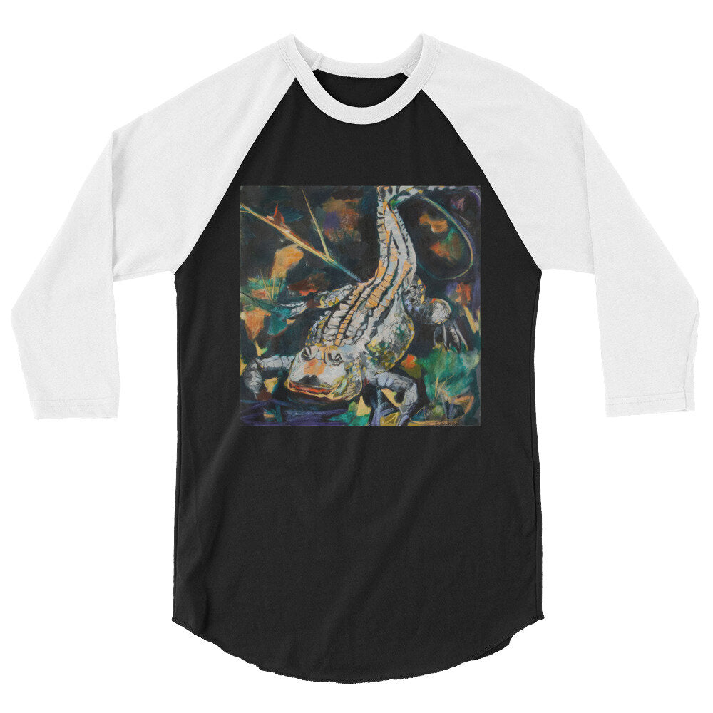 Fierce Gator 3/4 sleeve raglan shirt