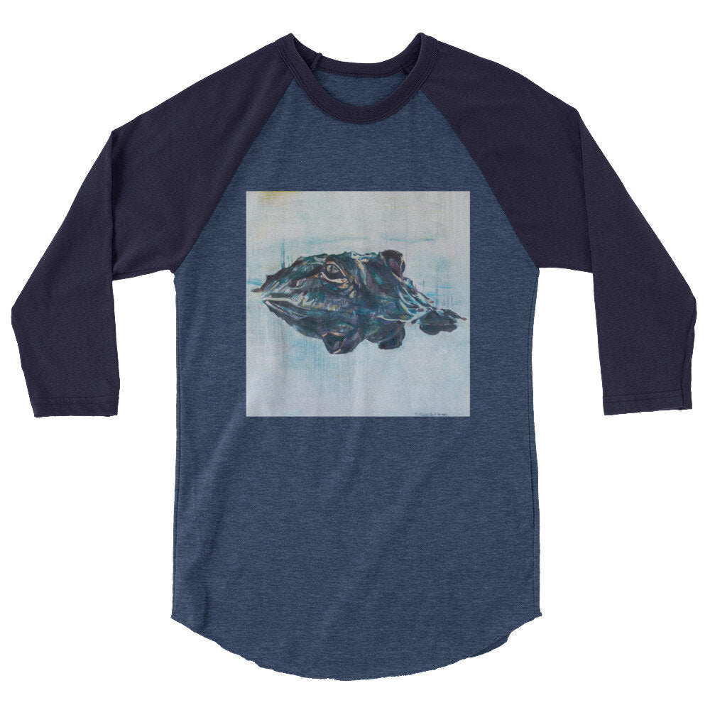 Gator Reflection 3/4 sleeve raglan shirt