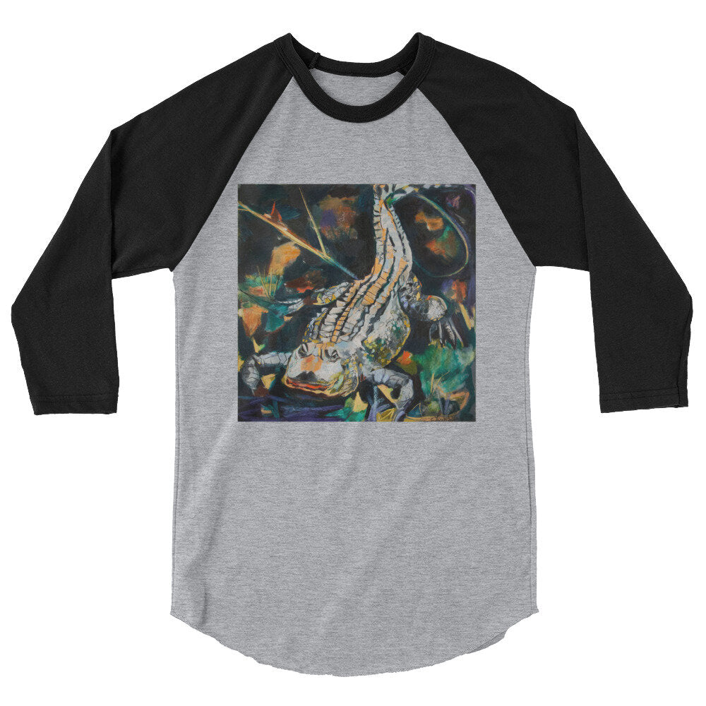 Fierce Gator 3/4 sleeve raglan shirt