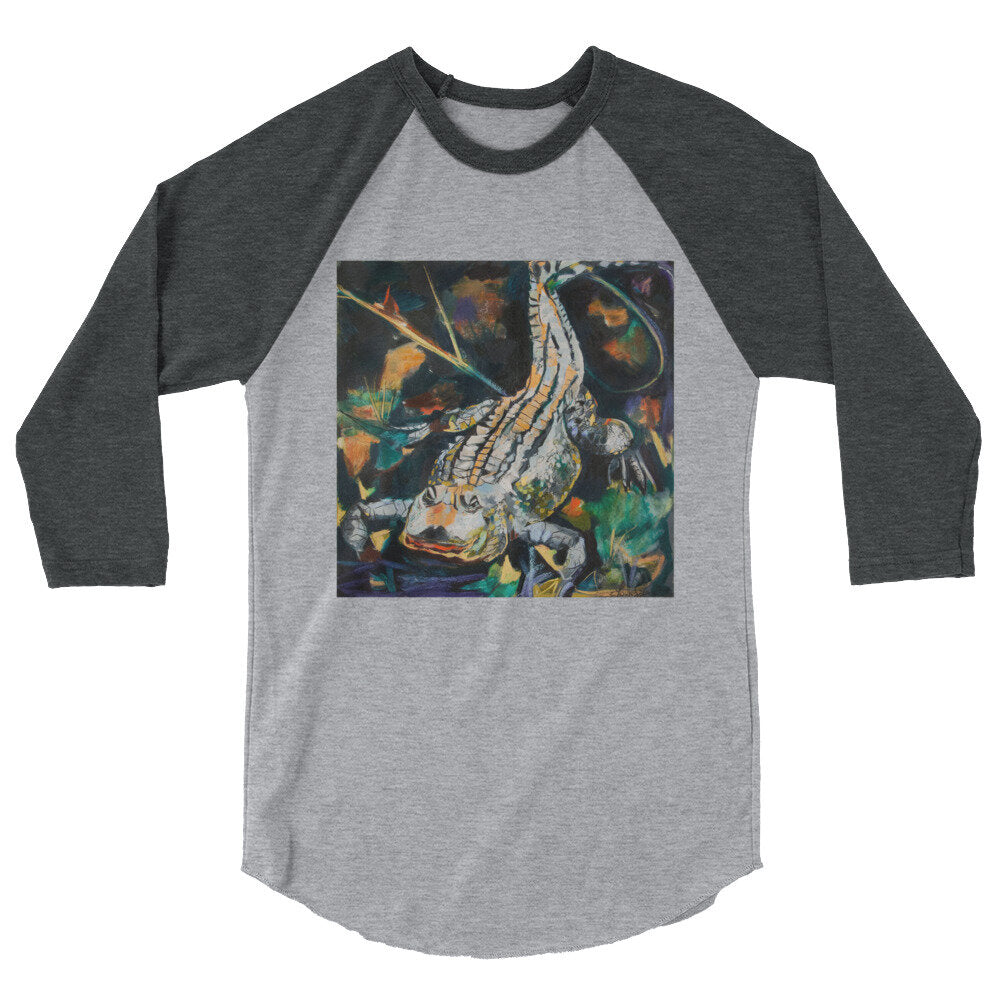 Fierce Gator 3/4 sleeve raglan shirt