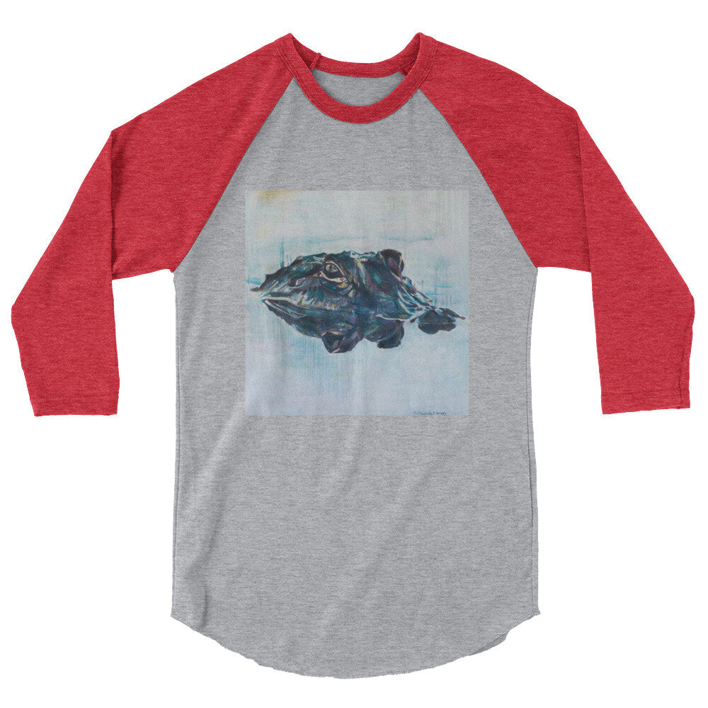 Gator Reflection 3/4 sleeve raglan shirt