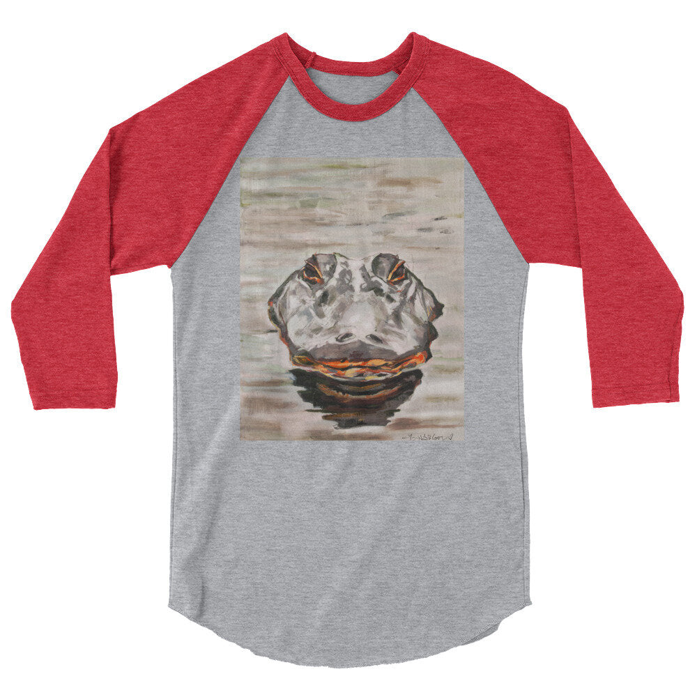 Gator Head sleeve raglan shirt