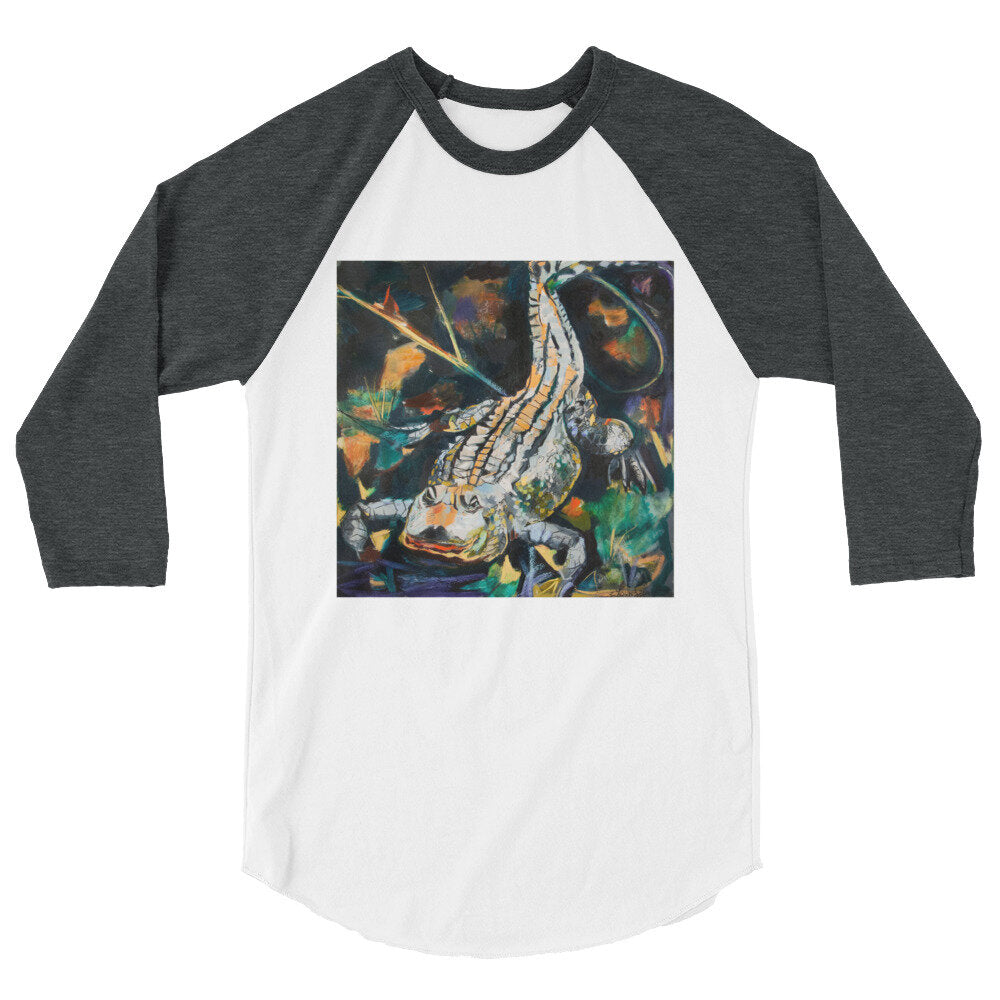 Fierce Gator 3/4 sleeve raglan shirt