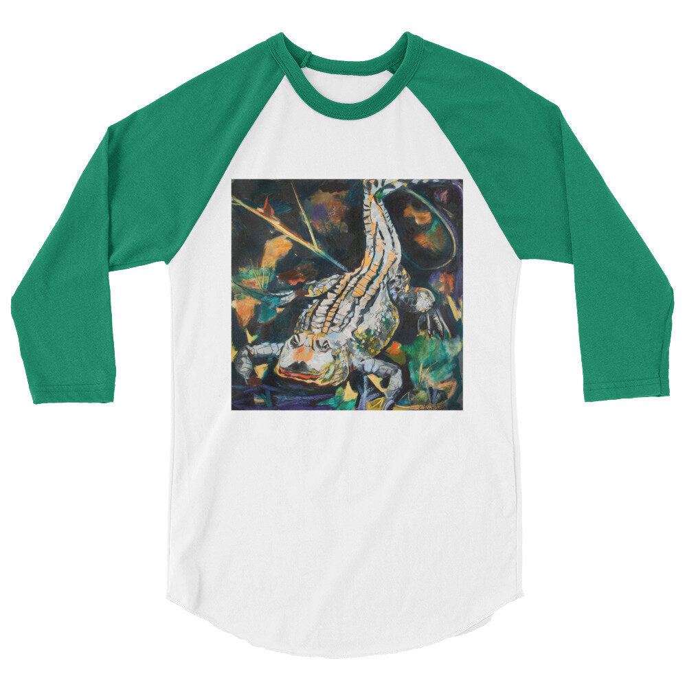 Fierce Gator 3/4 sleeve raglan shirt