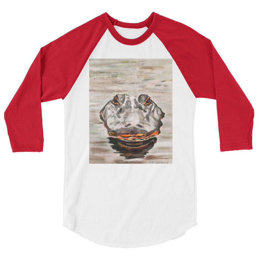 Gator Head sleeve raglan shirt