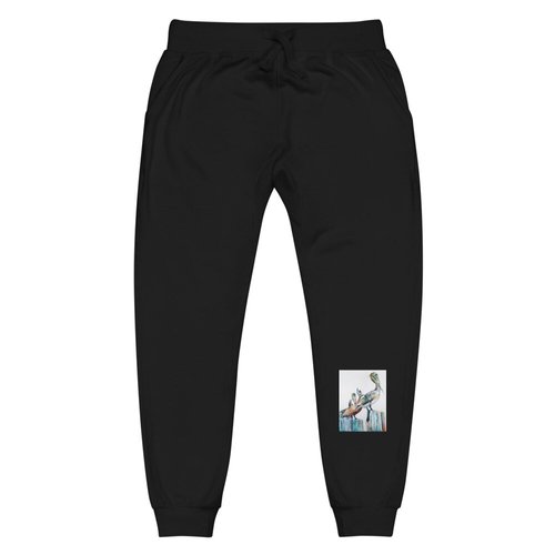 Bold Pelicans in the Fog Unisex fleece sweatpants