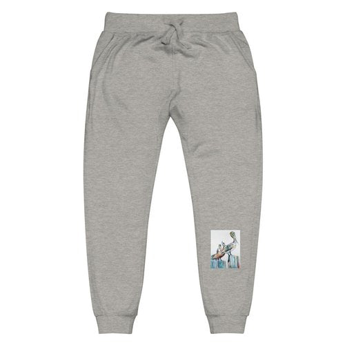 Bold Pelicans in the Fog Unisex fleece sweatpants