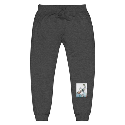 Bold Pelicans in the Fog Unisex fleece sweatpants