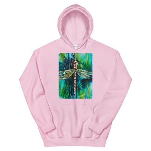 Green Dragonfly Hooded Sweatshirt