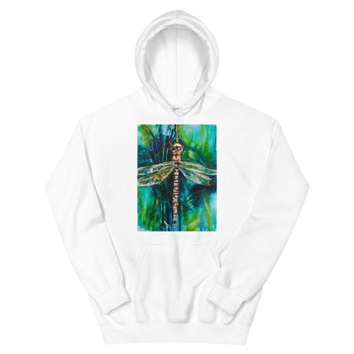 Green Dragonfly Hooded Sweatshirt