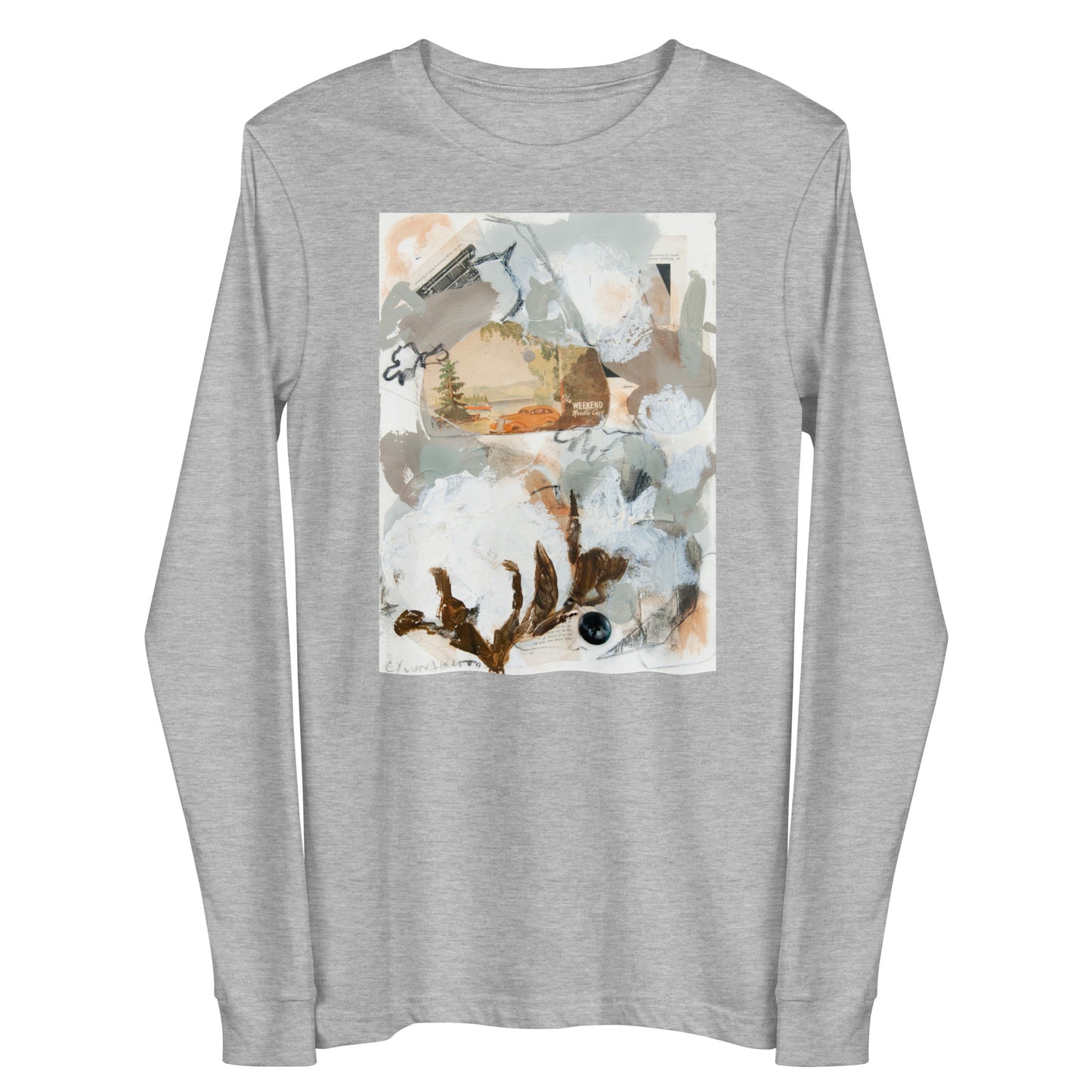 Vintage Cotton Collage Unisex Long Sleeve Tee