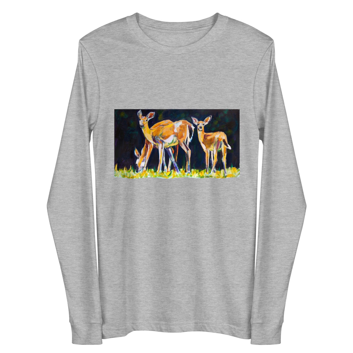 Deer Family Unisex Long Sleeve Tee